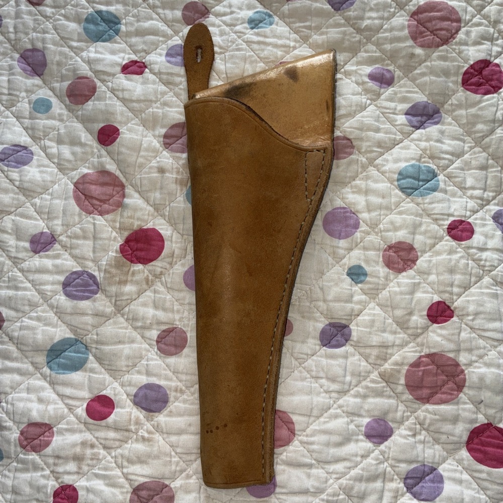 handmade leather holster left hand 12x5 Brown